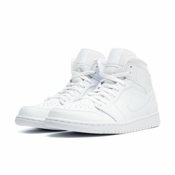 NIKE AIR JORDAN 1 MID MENS NEW SIZE 10 WHITE